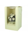 Boîte pour Bouquet Pvc - Carton Beige