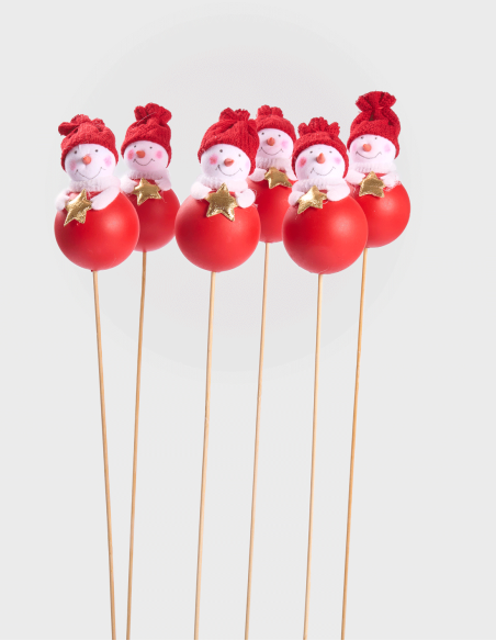 Pick Snowman Rojo