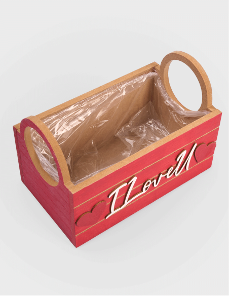 Boîte en Bois I Love You | Ideefleur SL