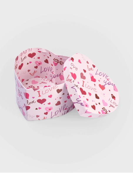 Boîtes décoratives Cœur I Love Love (5 pièces)