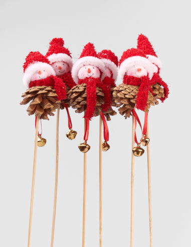 Pique Pomme de Pin Snowman