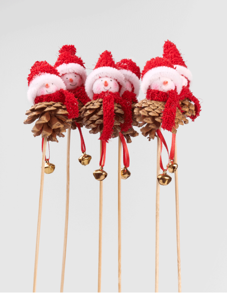 Pique Pomme de Pin Snowman