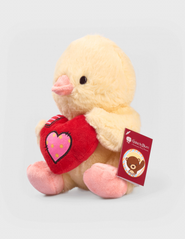 Peluche Canard Coeur