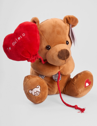 Peluche avec ballon rouge " Te Quiero"