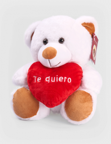 Peluche Ours Blanc Te Quiero