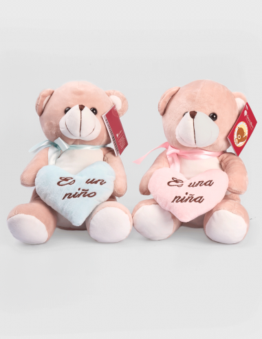 Peluche Oso Rosa/Celeste