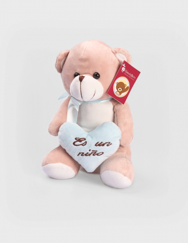 Peluche Oso Rosa/Celeste