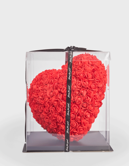 Coeur de Roses Mousse 35 Cm