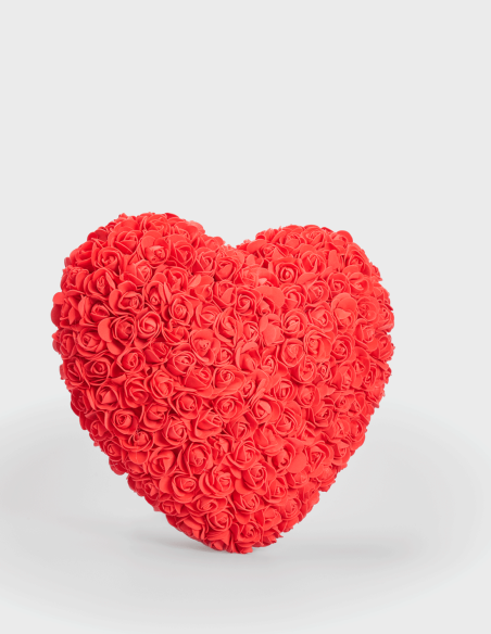Coeur de Roses Mousse 35 Cm