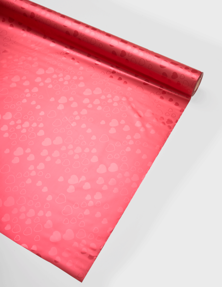 Cellophane Coeur en Métal - Relief