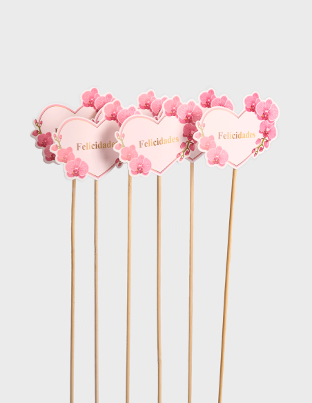 Pique Coeur Felicitations (6 Unités)