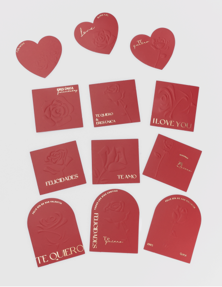Tarjetas Rojas San Valentín (72 Unds)