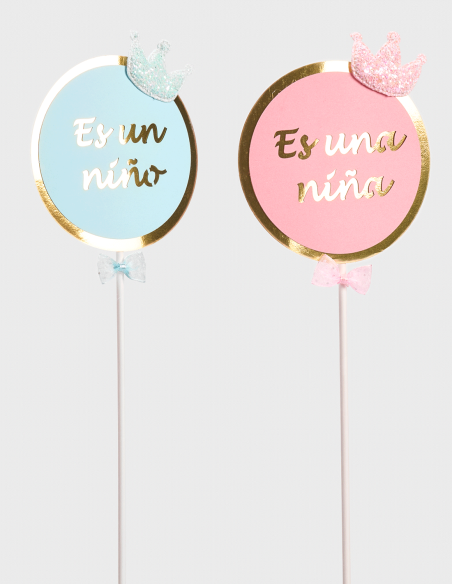 Pick es un Niño / Es una niña (6 Unds)