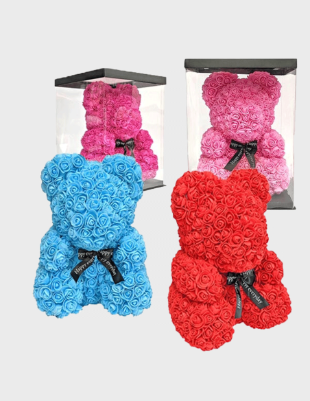 Ours Roses En Mousse Moyen