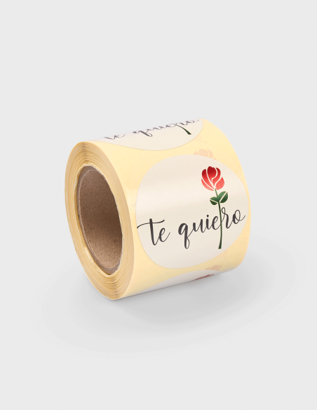 Étiquettes Adhésives Ronde Te quiero