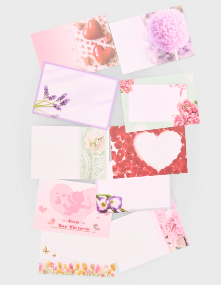 Cartes Assorties Simples 3, de forme rectangulaire.