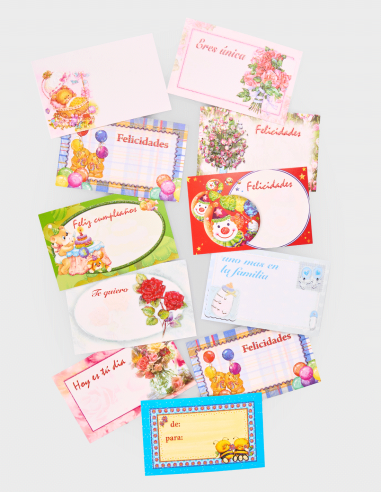 Cartes Brillantes Assorties Mod. 2