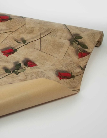 Rouleau de Papier non Tissé De-cofibre Romantique | Ideefleur SL