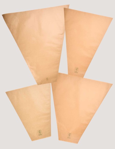 Kraftpapier-Blumentüten – (50 Stück).