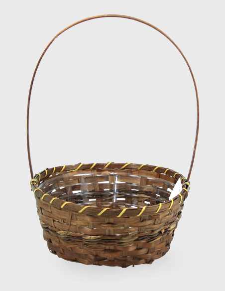 Cesta Redonda con Asa 28 cm