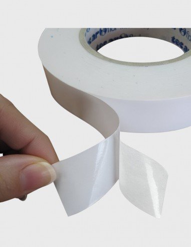 KLEBEBAND BEIDSEITIG KLEBEND TRANSPARENT - 2,5 CM x 50 M