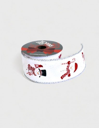 Ruban Polyester 64 mm Snowman