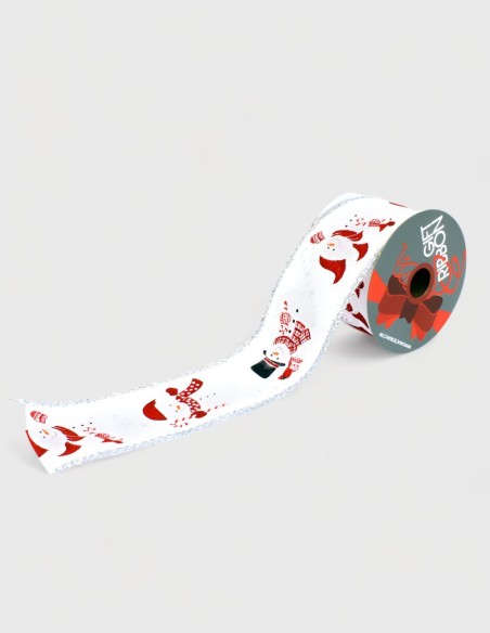 Ruban Polyester 64 mm Snowman