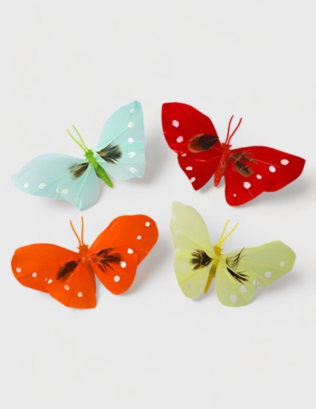 Pack de 6 Papillons avec aimants.