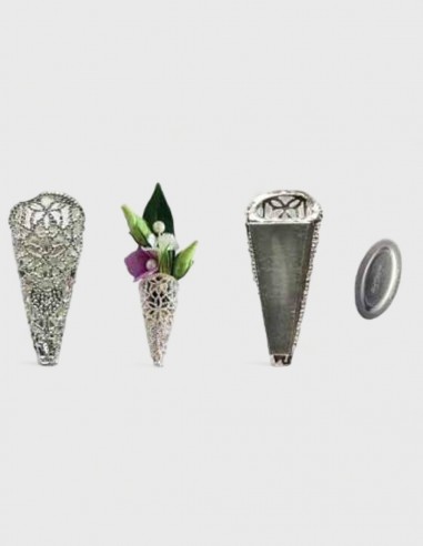 Boutonnière filigrane aimant - Argent