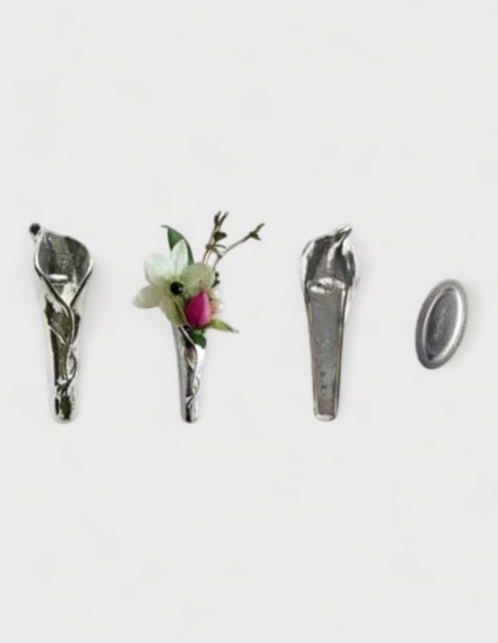 Boutonnière aimant Cala Argent