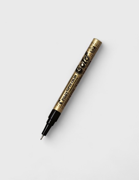 Rotulador Pilot, oro y plata