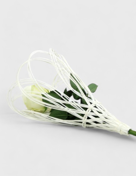 Porte-Bouquet Rotin Blanc