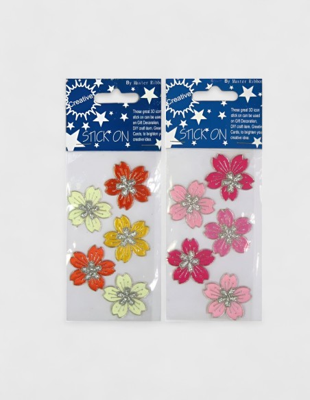 Autocollants Fleurs en relief
