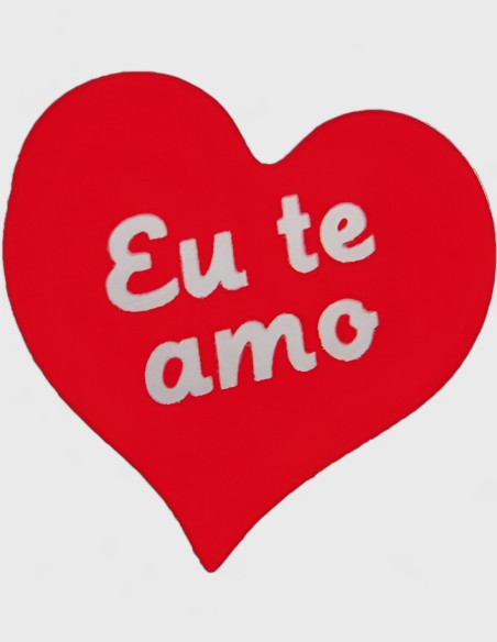 Etiquetas Adhesivas Regalo - "EU TE AMO" (Portugés)