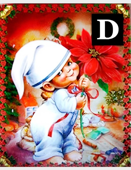 Autocollants de Noël style vintage.