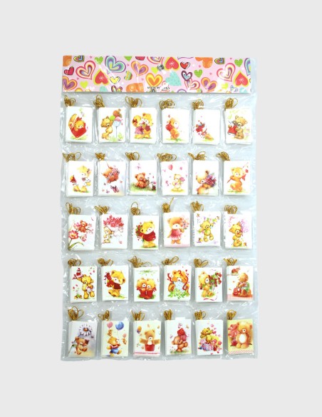 Tarjetas San Valentín Osos (240 Unds)