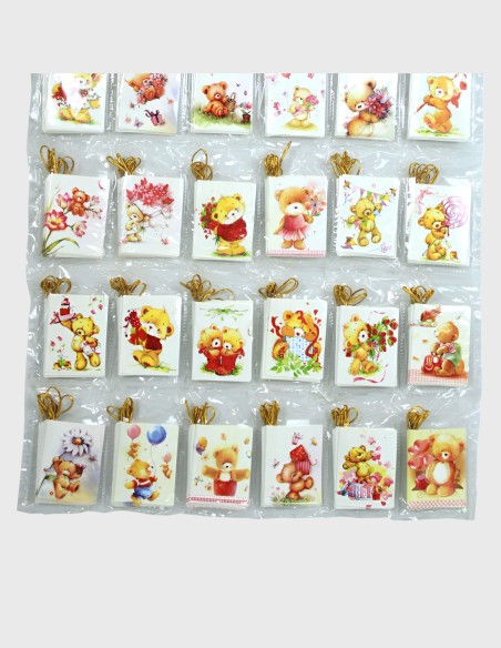 Tarjetas San Valentín Osos (240 Unds)