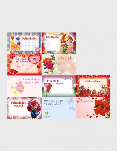 Cartes Brillantes Assorties