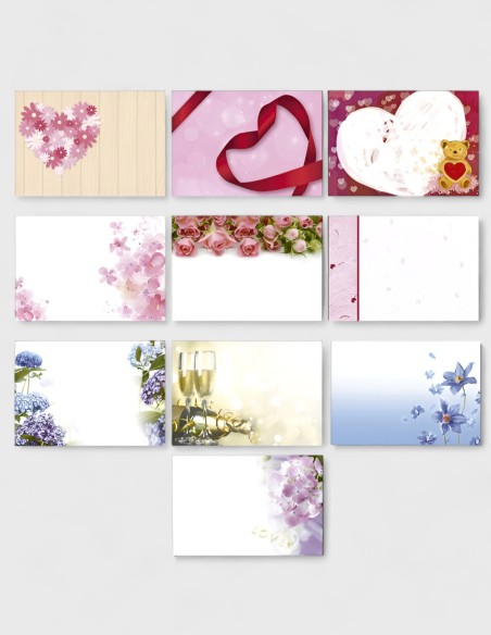 Cartes Simples Assorties 2, de forme rectangulaire.