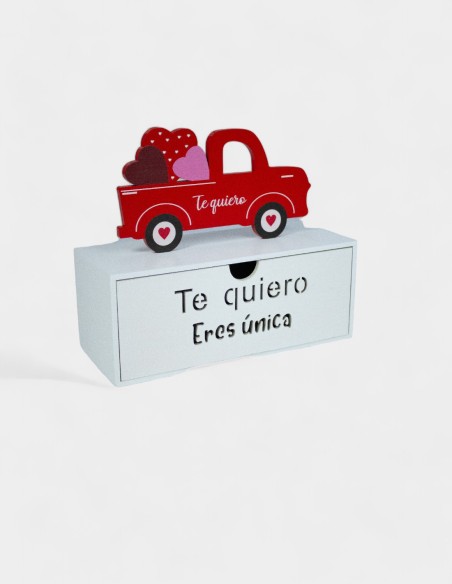Boîte Camion en Bois Te Quiero | Ideefleur SL