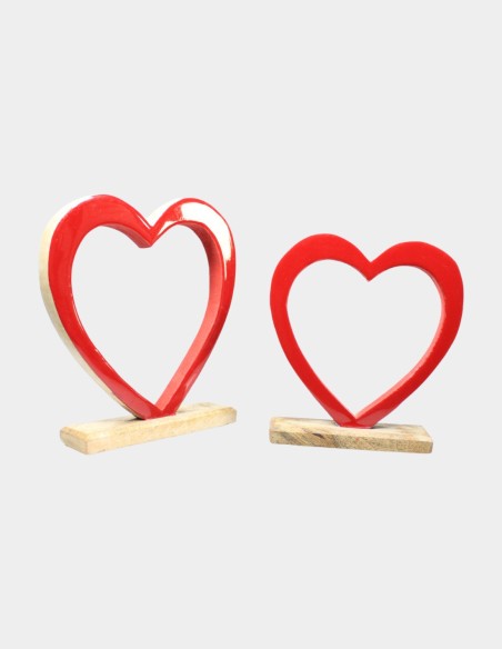 Coeur rouge avec base