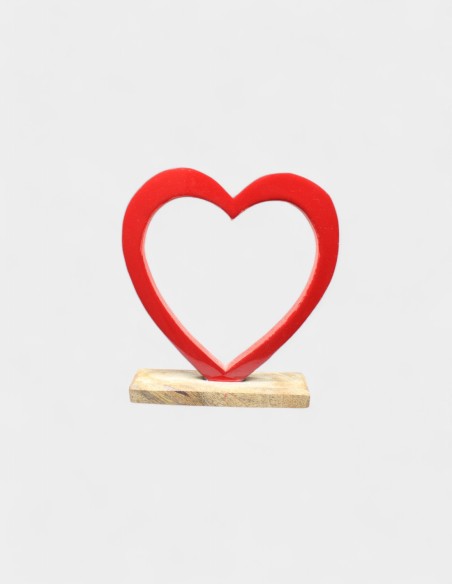 Coeur rouge avec base