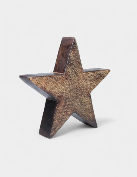 Ornement Etoile Glitter Or