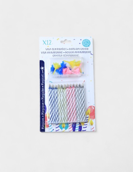 Bougies d'anniversaire assorties