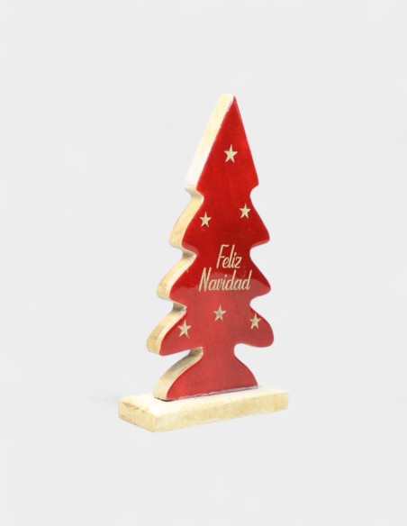 Ornement d'arbre en bois joyeux Noël