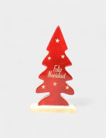 Ornement d'arbre en bois joyeux Noël