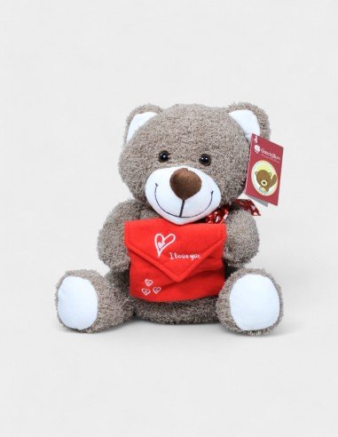 Peluche avec Enveloppe Rouge