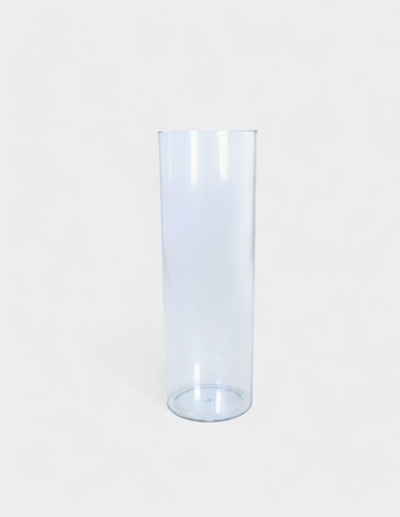 Zylindrische Vase aus Transparentem Acryl
