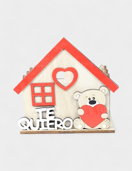 Caja Madera  Oso Te Quiero