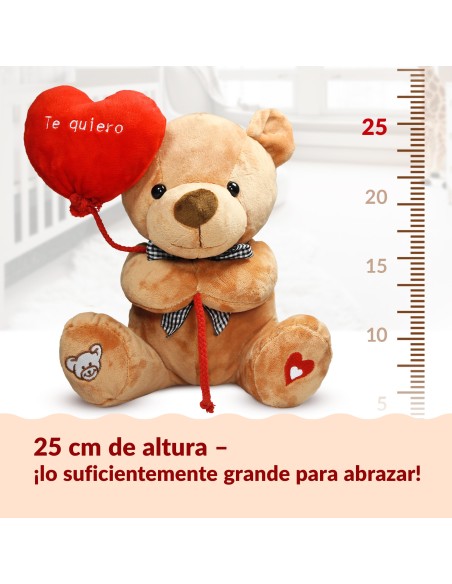 Peluche avec ballon rouge " Te Quiero"